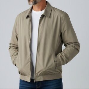 Vintage London Fog Men's Brown Short Coat Jacket Sz L Normcore Corp Casual Golf